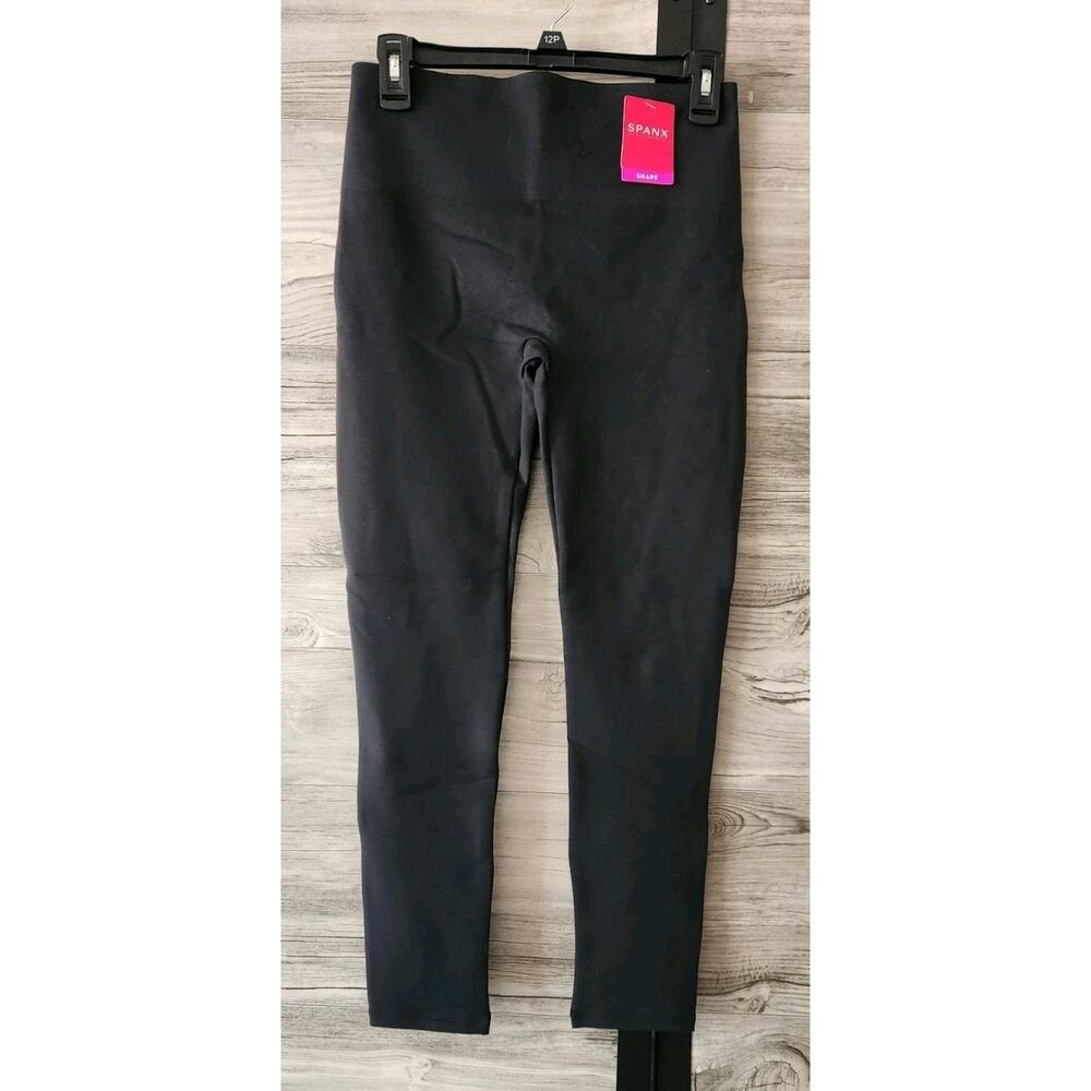 Spanx Womens Cropped Essential Leggings Color Black Size Medium